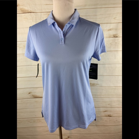 nike blue golf polo